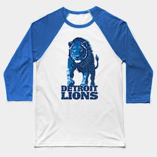 Detroit Lions Baseball T-Shirt